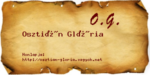 Osztián Glória névjegykártya